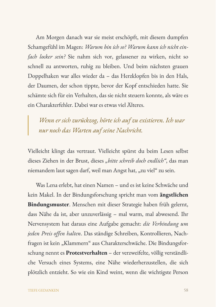 Einblick aus dem Buch: Warum wir die Falschen lieben